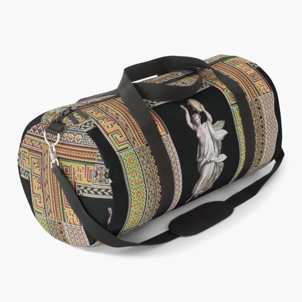 Item preview, DANCING MAENAD HOLDING TIMBREL WITH BELLS ,ANTIQUE ROMAN PAINTING WITH POMPEII MOSAICS PATCHWORK  designed and sold by BulganLumini.