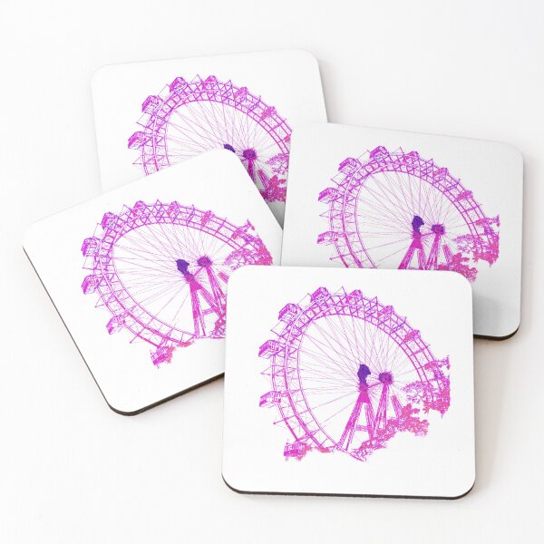 Item preview, Wiener Riesenrad in the Prater, landmark of Vienna, Austria in pink designed and sold by karlsageder.