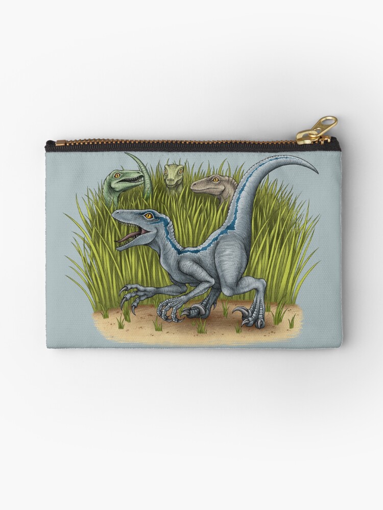 Thumbnail 1 of 4, Zipper Pouch, Jurassic World Velociraptors designed and sold by lyndseygreen.