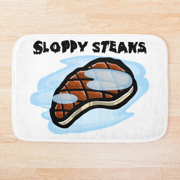 Sloppy Steaks Bath Mat