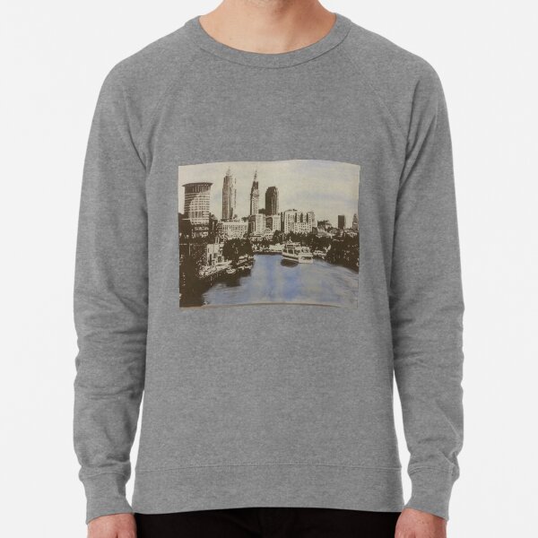 Cleveland skyline ink Lightweight Sweatshirt