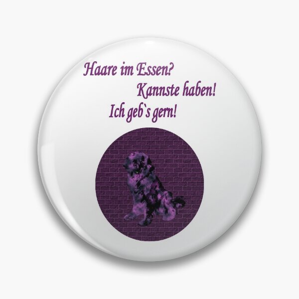 Item preview, Newfoundland dog eating purple hair designed and sold by Moonyflower.