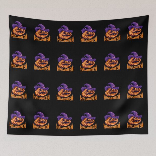 Item preview, Halloween pumpkin with witch hat designed and sold by Naamira.