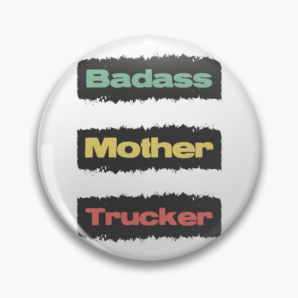 Item preview, Badass Mother Trucker Funny Trucking Retro Vintage Design Style  designed and sold by Naumovski.