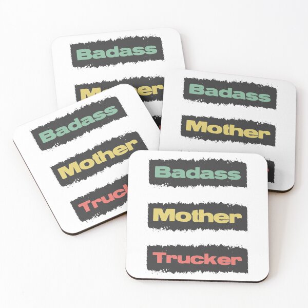 Item preview, Badass Mother Trucker Funny Trucking Retro Vintage Design Style  designed and sold by Naumovski.