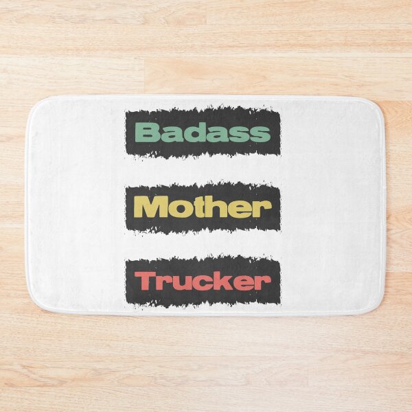 Item preview, Badass Mother Trucker Funny Trucking Retro Vintage Design Style  designed and sold by Naumovski.