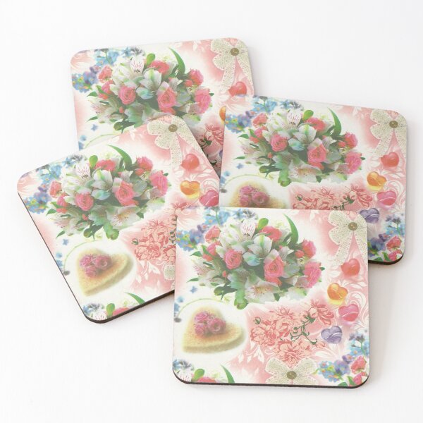 Item preview, Flowers, Hearts designed and sold by AfricanArtShop.
