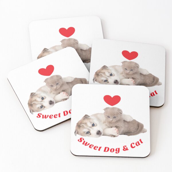 Item preview, Sweet Dog & Cat T-Shirt designed and sold by The best online style shop.