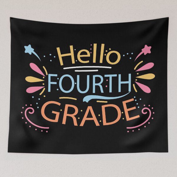 Item preview, Hello Fourth Grade, Fourth Grade Teacher, Back To School designed and sold by CreativaArt-.