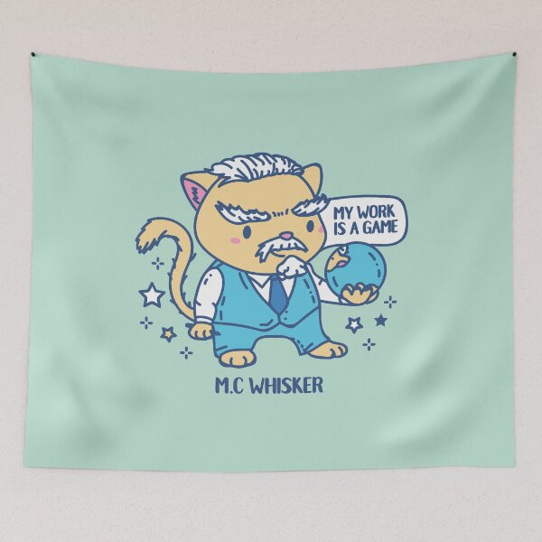 Item preview, M.C Whisker funny Artist Animal pun  designed and sold by SPIRIMAL.