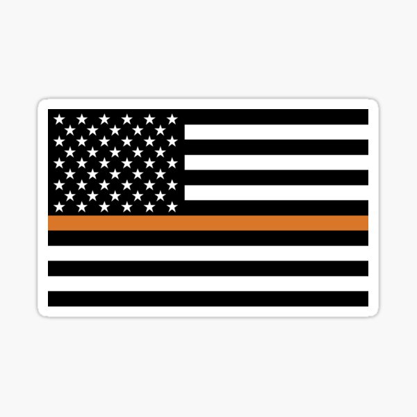 Item preview, Search and Rescue Orange Line US Flag designed and sold by Garaga.