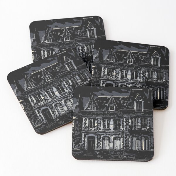 Item preview, Gloomy Haunted House Illustration designed and sold by JoyforU.