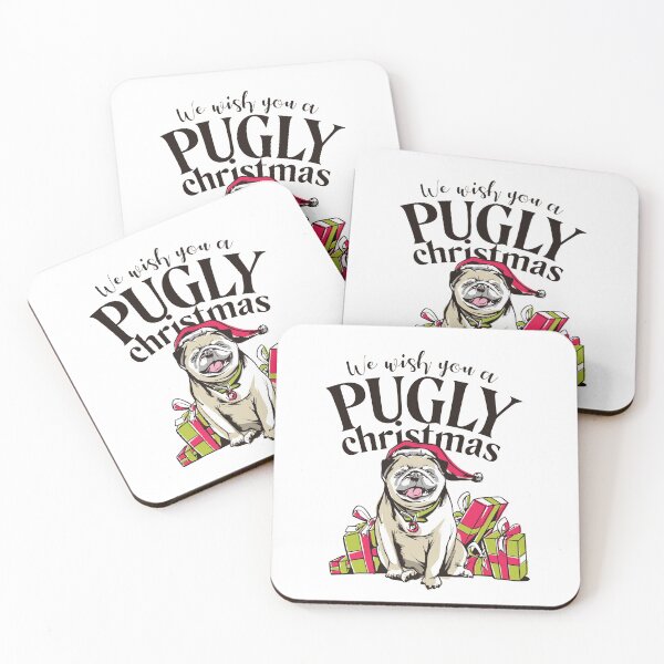 Item preview, We Wish You A Pugly Christmas designed and sold by Kharadoodles.