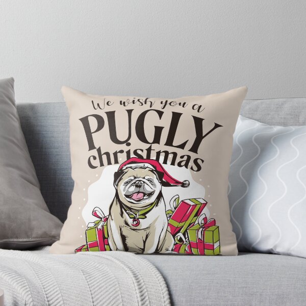 Item preview, We Wish You A Pugly Christmas designed and sold by Kharadoodles.