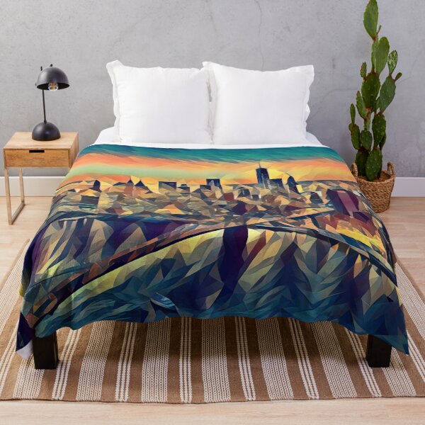 Artikelvorschau, New York Skyline - Low Poly Art - MM002LPAD1 entworfen und verkauft von MktngMultiverse.
