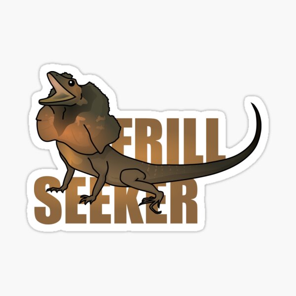 Item preview, "Frill Seeker" Frill-necked Lizard designed and sold by Daniel Terrington.