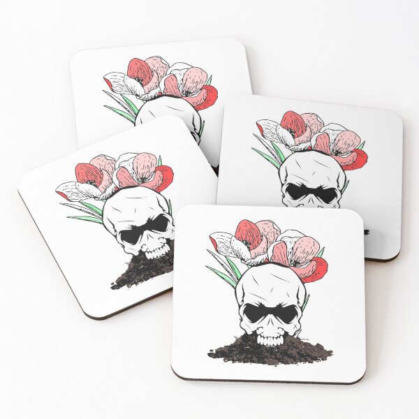 Item preview, Painted Floral Skull Wholesale 2 designed and sold by PodiShawna.