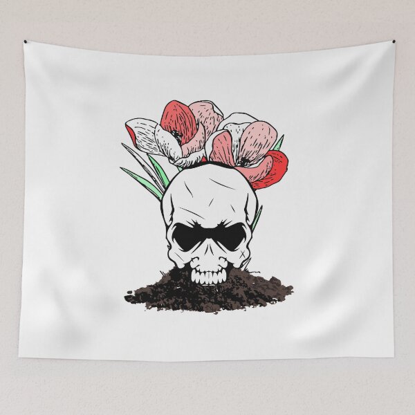 Item preview, Painted Floral Skull Wholesale 2 designed and sold by PodiShawna.