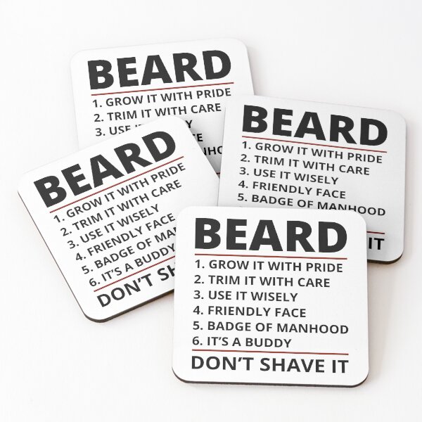 Item preview, Beard Bearded Funny Sayings Humour designed and sold by CuteDesigns1.