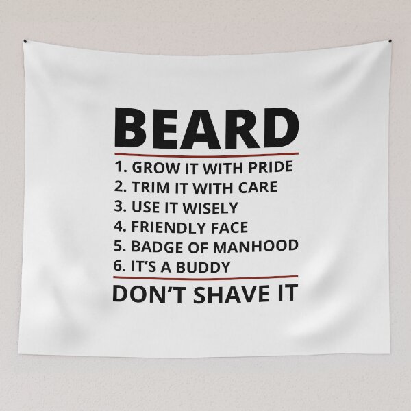 Item preview, Beard Bearded Funny Sayings Humour designed and sold by CuteDesigns1.