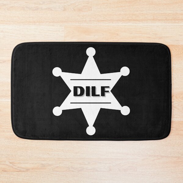 Item preview, DILF White badge - Hot Dad Badge designed and sold by CaitU.