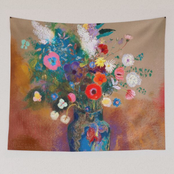 Item preview, HD Odilon Redon - Vase of Flowers designed and sold by Go Logo Designs.
