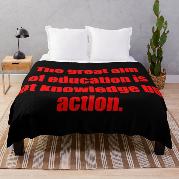 Item preview, The great aim of education is not knowledge but action - Motivational Quote by Herbert Spencer - Classic designed and sold by The-Meraki-Man.