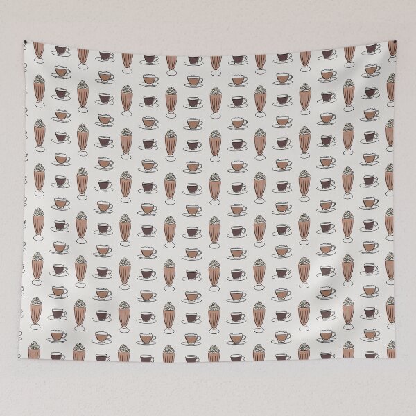 Item preview, Coffee Seamless Patterns V8 designed and sold by KleinDuBois.