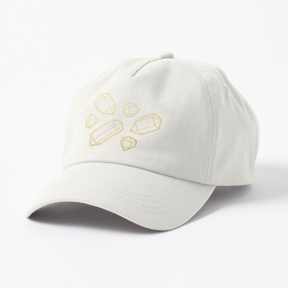 Gold and Black Gemstone Pattern Cap