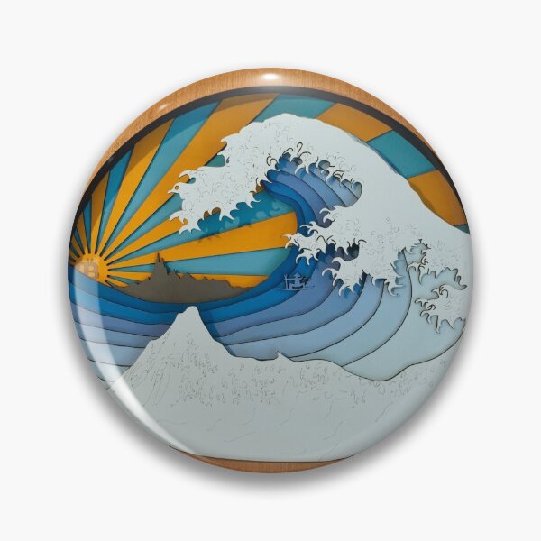 Item preview, Satoshi Rides the Waves of Change designed and sold by chiefmonkey.