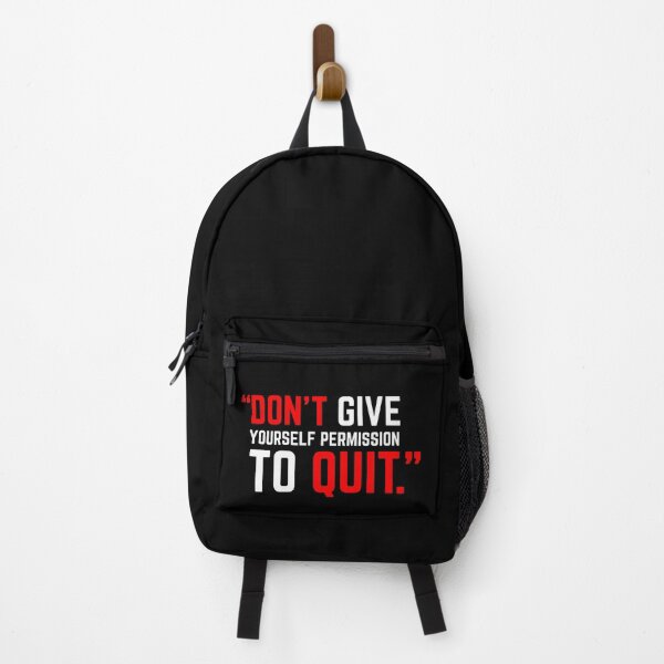 Item preview, DON'T GIVE YOURSELF PERMISSION TO QUIT red designed and sold by KingsManKind.