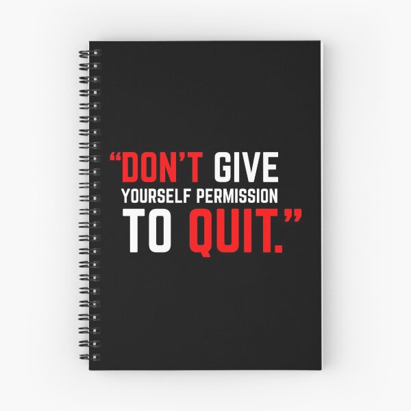 Item preview, DON'T GIVE YOURSELF PERMISSION TO QUIT red designed and sold by KingsManKind.