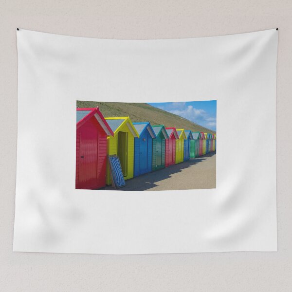 Item preview, Beach Huts on the promenade in Whitby designed and sold by MichaelBShannon.