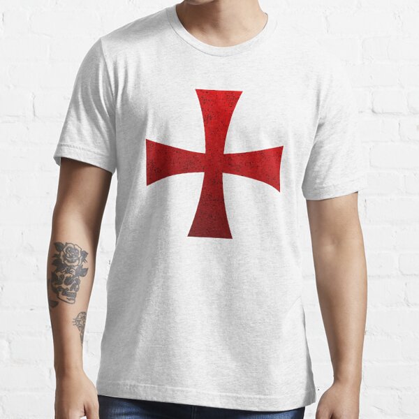Knights Tempar Crown And Cross Men's T-shirt