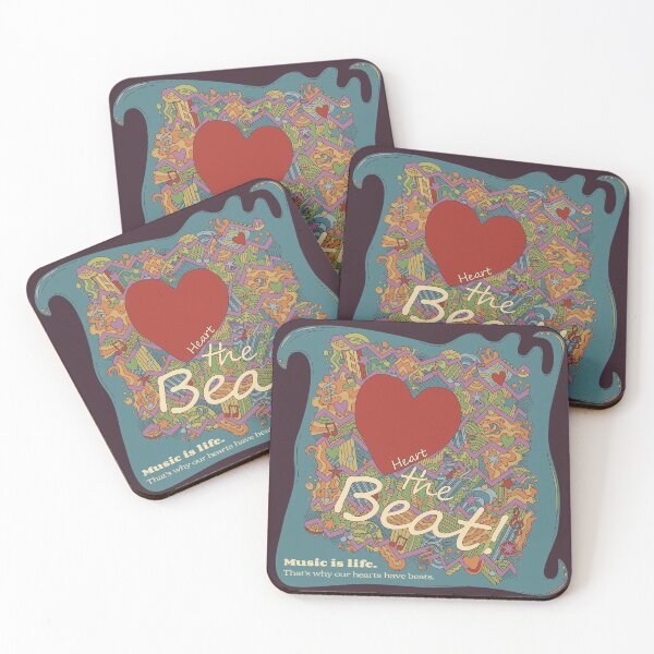 Item preview, Heart the Beat - Music is Life. designed and sold by aZillionLines.