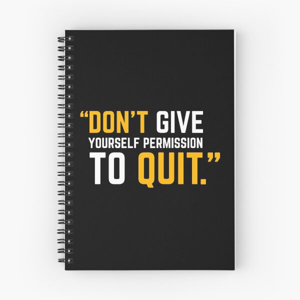Item preview, DON'T GIVE YOURSELF PERMISSION TO QUIT yellow designed and sold by KingsManKind.