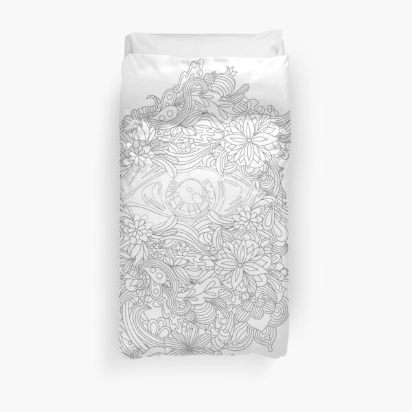 in the eyes, eyes, craft, artisana Duvet Cover