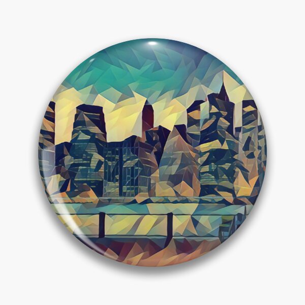 Item preview, New York Skyline - Low Poly Art - MM006LPAD1 designed and sold by MktngMultiverse.
