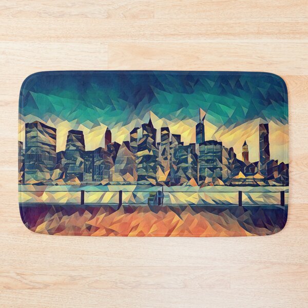 Item preview, New York Skyline - Low Poly Art - MM006LPAD1 designed and sold by MktngMultiverse.