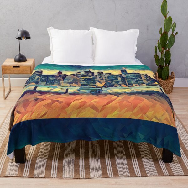 Item preview, New York Skyline - Low Poly Art - MM006LPAD1 designed and sold by MktngMultiverse.
