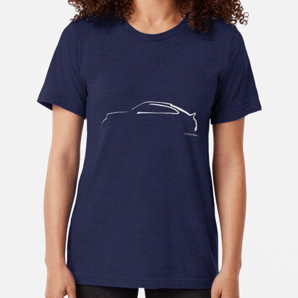 Aperçu de l'œuvre Profile Silhouette Porsche 911RS - blanc créée et vendue par TrackSwag.