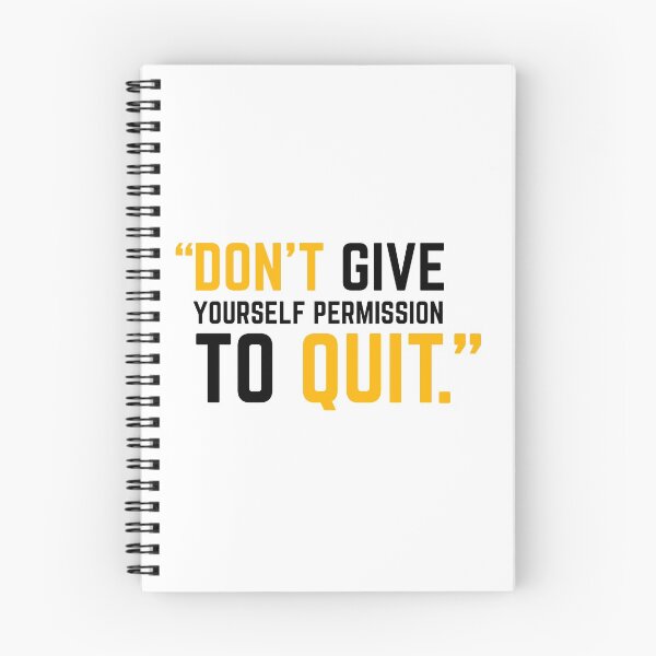 Item preview, DON'T GIVE YOURSELF PERMISSION TO QUIT yellow 2 designed and sold by KingsManKind.