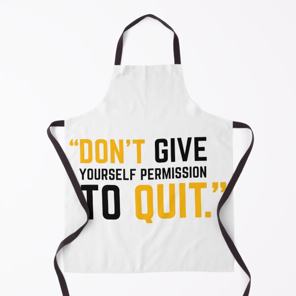 Item preview, DON'T GIVE YOURSELF PERMISSION TO QUIT yellow 2 designed and sold by KingsManKind.