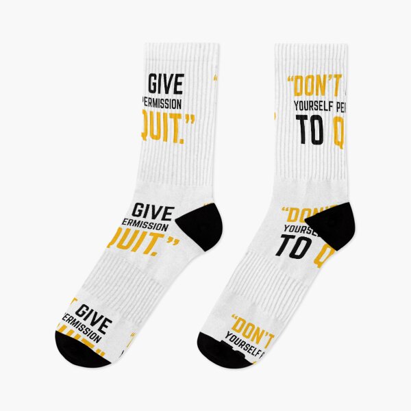 Item preview, DON'T GIVE YOURSELF PERMISSION TO QUIT yellow 2 designed and sold by KingsManKind.