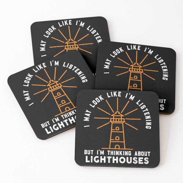 Item preview, I May Look Like I'm Listening But I'm Thinking about Lighthouses designed and sold by Sober Life.