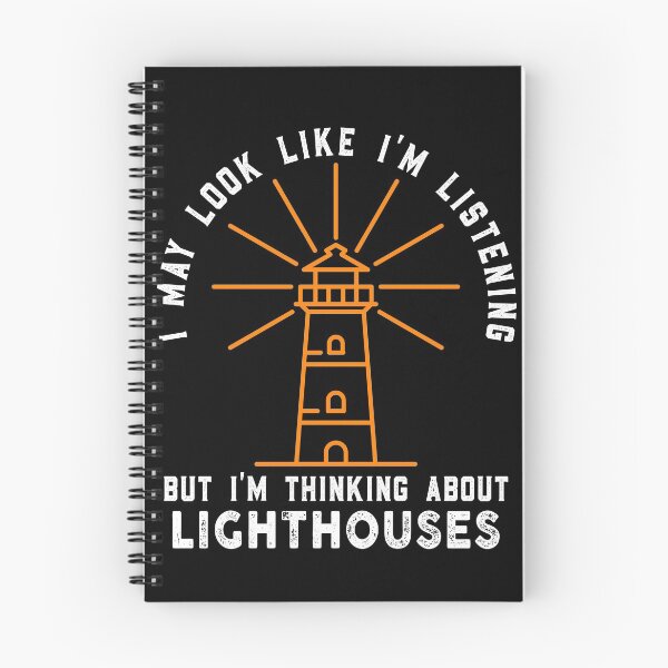 Item preview, I May Look Like I'm Listening But I'm Thinking about Lighthouses designed and sold by Sober Life.