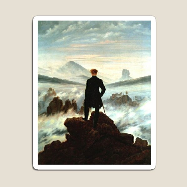 Aperçu de l'œuvre Caspar David Friedrich - Vagabond au-dessus de la mer de brouillard créée et vendue par Vivanne-art.