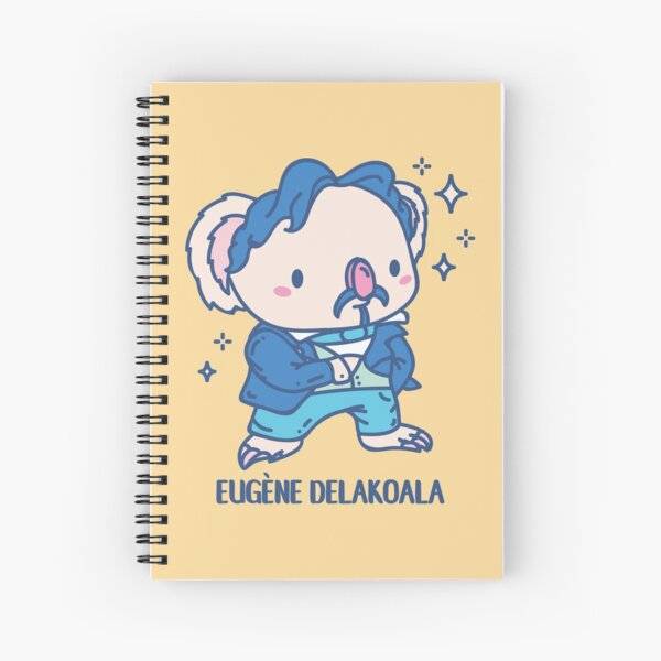 Eugène Delakoala Funny Animal pun Spiral Notebook
