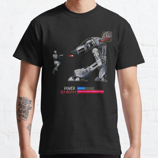Artikel-Vorschau von ROBOCOP vs ED209 Pixelart Arcade Retro 80er Jahre Videospiel 80er Jahre Klassiker Murphy, designt und verkauft von frikybomb.
