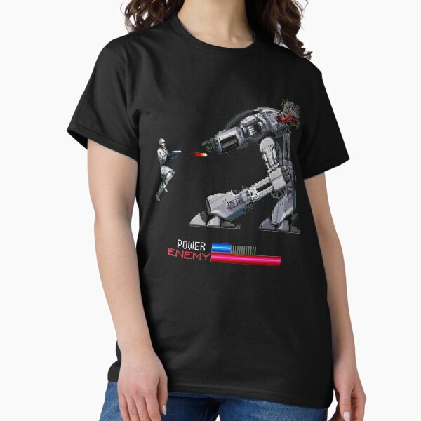 Item preview, ROBOCOP vs ED209 pixelart arcade retro 80s videogame eighties classic Murphy designed and sold by frikybomb.
